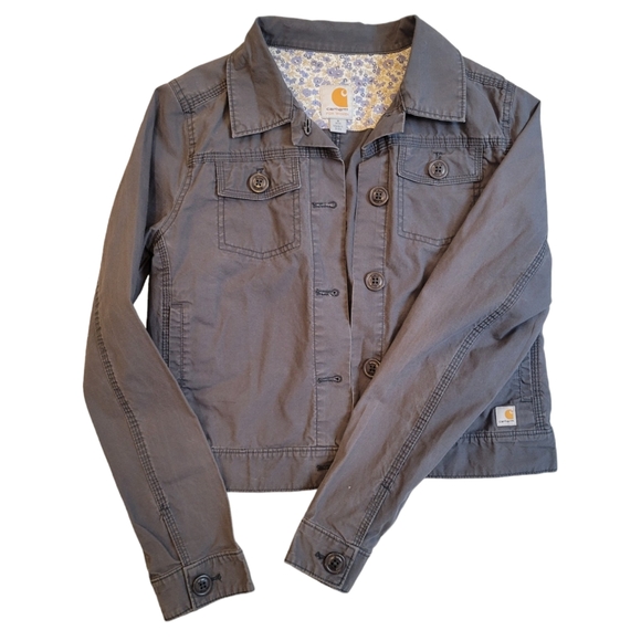 Carhartt Jackets & Blazers - Carhartt Womens Blue Gray Lightweight Jacket Small